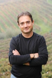 Alan Tardi in the vineyard
